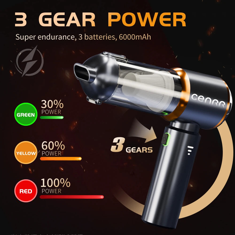 PowerClean Mini Car Vacuum