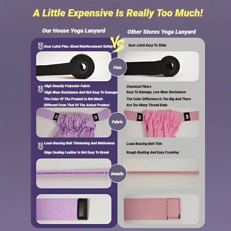 Adjustable Aerial Yoga Strap Pull Rope Women Hammock Stretch Leg Splits Trainer Female Gym Belt Swing Stretching Fitness