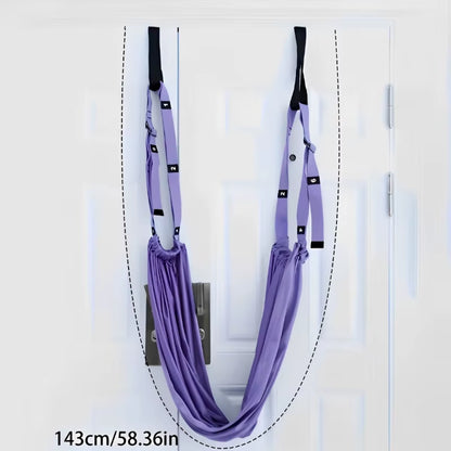 Adjustable Aerial Yoga Strap Pull Rope Women Hammock Stretch Leg Splits Trainer Female Gym Belt Swing Stretching Fitness